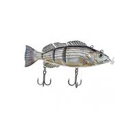 (C) Robotic Electric Fishing Lure with LED Light, USB Rechargeable, Multi-Jointed Swimbait for Freshwater, Saltwater & Night Fishing