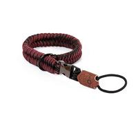 C-Rope Correa Camara, The Claw, 30 cm, Hecho a Mano, Bloqueo rapido, Paracord, Negro-Rojo