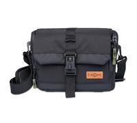 C-Rope Funda para cámara compacta y Resistente al Agua | Bolso Bandolera para cámara réflex, cámara de Sistema y cámaras DSLR V3, Negro, Größe M, Bolsillo Adicional