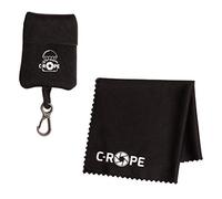C-Rope Paño de Limpieza de Microfibra en Bolsa de Almacenamiento para cámara, Lente, portátil, paño de Limpieza, Color Negro