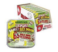C&S Woodpecker Delight No Melt Suet Dough, Suet Cakes for Wild Birds, 11.75 Ounces, Pack of 8