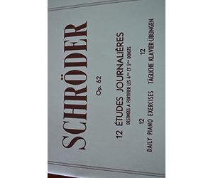 C. Schröder opus 62 12 ejercicios diarios de piano