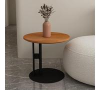 C-Sd - Mesa auxiliar de madera con metal e - Mesa auxiliar de cactus para sala de estar y dormitorio, piel que ahorra ideas (B, 60 x 50 cm)