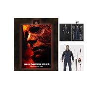 (C Sin caja) Figura de Michael Myers Halloween UltimateToy con muñeca LED Regalo de Navidad y Halloween Juguete