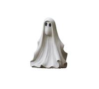 (C) Spooky Ghost Garden Sculpture Halloween Adorable White Ghost Create Atmosphere Fun Decorative