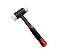 C&T Mazo de 40 mm de diámetro, mango de acero tubular, cabeza de nailon reemplazable para mantenimiento y montaje