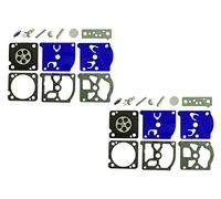 C·T·S Kit de reparación y reconstrucción de carburador reemplaza a Walbro K1-at para carburador Husqvarna 550XP 550XPG 455 455E 545 Walbro at-1 (paquete de 2)