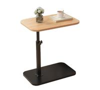 C Table, 360 Degree Rotating End Table, Wood, Metal Material, Space-Saving Small Couch Tables for Living Room, Bedroom, and Study with Versatile Functionality and Modern Design, 15.75x11.81 inches