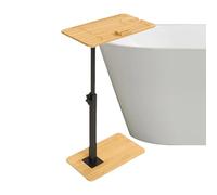 C Table Court Sofa - Mesa de ahorro de espacio, mesa auxiliar de sofá | Mesa de aperitivos regulable en altura, escritorio de sofá multifuncional con ranura para teléfono, ideal para