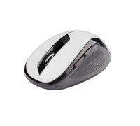 C-Tech WLM-02W ratón RF inalámbrico Óptico 1600 dpi Mano Derecha Negro, Blanco