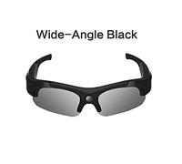 C- Telecamera grandangolare per Occhiali da Sole Full HD 1080P, Mini Occhiali DV DVR Videoregistratore Videocamera per Sport all'aperto Supporto TF Card per Occhiali da Guida,Negro,120degree