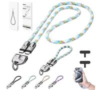 C to C 240W Charging Cable with Wearable Bracelet Design, 5A Fast Charging Cable with Wrist Strap Lanyard, 47/11.8In 240w Fast Charging USB C to USB C Cables, for Tablet, Phone (Green,Set)