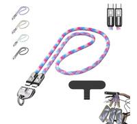 C to C 240W Charging Cable with Wearable Bracelet Design,Portable Fashion Fast ,480Mbps Data Transfer,Includes Lanyard Patch, Plug & Go, Portable Fast Charger Cable for All (Pink,1.2m/47.24in)