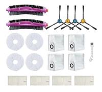 C-U Kit de accesorios de repuesto para robot aspirador EUREKA J12 Ultra, 2 cepillos principales, 4 filtros, 4 paños, 4 bolsas de polvo, 4 cepillos laterales, 1 cepillo de limpieza
