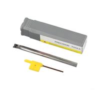 C08K-SCLCR06 Soporte de herramientas de torneado de carburo sólido para insertos CCMT0602 | 125 mm de longitud con vástago de 8 mm | Cuerpo de acero antivibración para metalurgia