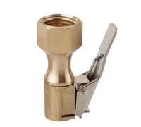 c1/4" Heavy-Duty Copper Locking Air Chuck - Professional Tires Inflator Attachment, Tires Nozzle, Tire Chuck, Secure Tire Nozzle | For Air Compressor Inflator Gauge