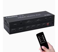 C11D HDMI Matriz Divisor 4x2 HD 4K 4 IN 2 Fuera Conmutador Distribuidor para PC