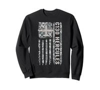 C130 Hércules Bandera Estadounidense Camuflaje Militar C130 Sudadera