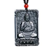 c1lint7785631 Collares para mujer, collares para hombre, 100% puro, natural, hecho a mano, con gema tallada, jadeon, collar con colgante para mujeres u hombres (Amitabha (infinito))