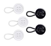 C2 Juego de 5 extensores para botones - Blanco y Negro - S/M/L - 18L