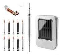 C210 Soldering Iron Tip Set Point 0.2mm Precision(B) | 0.2mm ultra-fine point, interchangeable design, precise fly-wire repair, phone screen fix, easy install