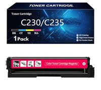 C230 C235 Cartuchos de Tóner de Alta Capacidad Compatibles para Xerox 006R04391 006R04392 006R04393 006R04394 para Xerox C230 C235 Impresoras Sin Chip,Magenta-1 Pack