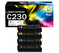C230 C235 Kit de 4 Cartuchos de Tóner Estándar Compatible para Xerox - con Chip - 006R04383 006R04384 006R04385 006R04386,4 pcs
