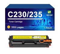 C230 Cartucho De Tóner Compatible para Xerox C230 C235, 3500 Páginas | 006R04391 006R04392 006R04393 006R04394 reemplazo de cartuchos de tóner para Xerox C230 C235,Yellow-1 Pack