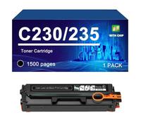 C230 Reemplazo del Cartucho De Tóner para Xerox C230 C235, con Chip | 006R04383 006R04384 006R04385 006R04386 cartuchos de tóner compatibles para Xerox C230 C235, 1500 páginas,Black-1 Pack