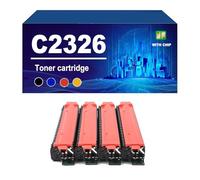 C2326 Cartucho De Tóner con Chip, Compatible para Lexmark 24B7502, 24B7499, 24B7500 Y 24B7501. Funciona con Impresoras C2326 Y XC2326. Alto Rendimiento: 6000 Páginas,4 Colors-1 Set