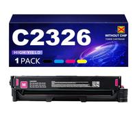 C2326 Cartuchos de tóner Compatibles con impresoras para Lexmark C2326 y XC2326,sin Chip, Alto Rendimiento (5000/6500 páginas)
