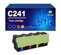 C241 C241X Cartuchos De Tóner (con Chip) Compatible para Lexmark C2325 MC2325 C2425 MC2425 MC2535 MC2640, 6000/3500 Páginas,4 Colors-1 Set