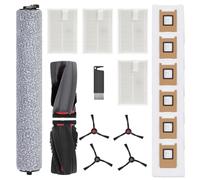 C28 Accesorios de repuesto para aspiradora eufy C28 Omni, el kit de accesorios C28 incluye 1 cepillo principal, 1 trapeador con rodillo, 4 cepillos laterales, 4 filtros HEPA, 6 bolsas de polvo