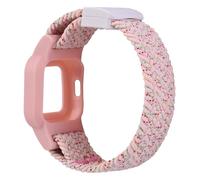 C2D JOY Correa trenzada de nailon compatible con Garmin Vivofit Jr. 3 bandas de reloj deportivo con cierre magnético, color negro