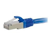 C2G 0,3 m (apantallado Entrelazado Cat. 6 A SSTP, Cable de Red de Red, Color Negro Azul BLU - BLU 0.3M