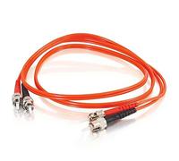 C2G 15m ST-ST 62,5/125 OM1 Duplex Multimode PVC cable de fibra optica (LSZH) - Naranja