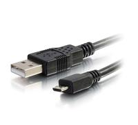 C2G 1m USB 2.0 A Male to Micro-USB B Male Cable - Cable USB (1 m, Micro-USB B, Male Connector/Male Connector, 480 Mbit/s, Negro)