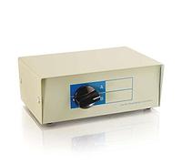 C2G 2-1 HD15 VGA Manual Switch Box Color Blanco Interruptor KVM - Periférico de Entrada (VGA, Color Blanco, emi/RFI, Alámbrico)