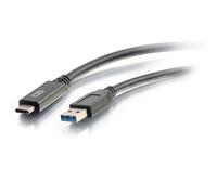 C2G USB-C® a USB-A SuperSpeed USB 3.2 GEN 1.8 m (1.8 m) Transferencia de datos de 5 Gbps y cable de carga de 3 A, macho a macho, color negro