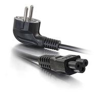 C2G 2M C5 80607 - Cable de alimentación para portátil (IEC60320C5 a CEE 7/7) 6 Foot Cloverleaf
