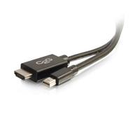 C2G Mini Adaptador de Puerto de Pantalla, Puerto de Pantalla a HDMI, Macho a Macho, Negro, 6 pies (1,82 Metros), Cables para Llevar 54421
