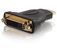 C2G 80348 Adaptador de Cable - Adaptador para Cable (HDMI, DVI-I, Negro, Macho/Hembra, Oro)