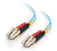 C2g 85549 cable de fibra optica 1 m lc ofnr turquesa