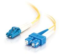 C2g 85587 cable de fibra optica 2 m lc sc ofnr amarillo