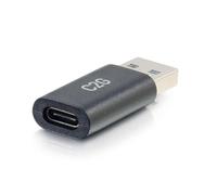 C2G Adaptador USB‑C hembra a USB‑A macho – SuperSpeed 5 Gbps – para smartphones y tabletas