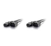 Cable de alimentación C2G de 2 m IEC320C13 a IEC320C14 18 AWG