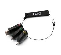 C2G Anillo Adaptador HDMI Universal 4K con DisplayPort codificado por Colores, Mini DisplayPort y USB-C