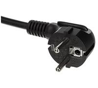C2G - Cable (1 m (CEE 7/7 a IEC 60320 C5), 1 m, Macho/Macho, CEE7/7, C5 acoplador, 250, Negro)