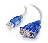C2G Cable Adaptador USB a Serie DB9 de 0,45 m - Accesorio (USB, De Serie, Azul, Windows 98SE, ME, 2000, XP, Vista)