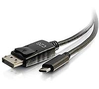 C2G - Cable adaptador USB C a DisplayPort (1,8 m, 1,8 m), color negro - 4K Audio & Video Adapter adecuado para Mac, Windows, Dell, Google, Lenovo y más